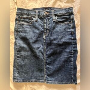 J. Crew Indigo Denim Pencil Skirt